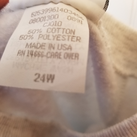 🐰 Vintage 90s Handpainted Bunny Sweatshirt Large Made in USA 🎨 - Picture 8 of 9